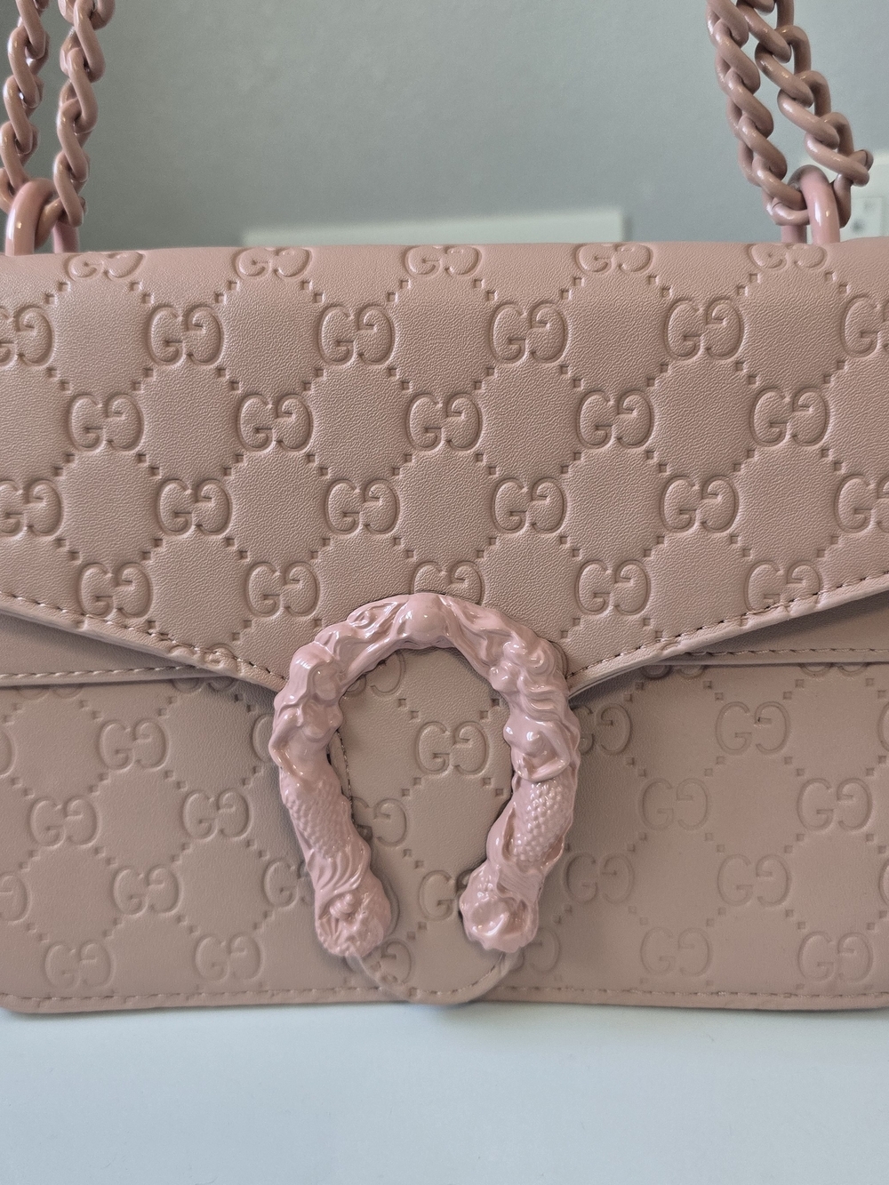 Gucci Dionysus Small Shoulder Bag in Pale Pink